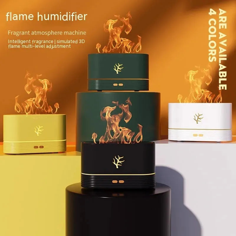 Flame Humidifier USB Smart Timing LED Electric Aroma Diffuser - Bellarte Enchanté Flame Humidifier USB Smart Timing LED Electric Aroma Diffuser